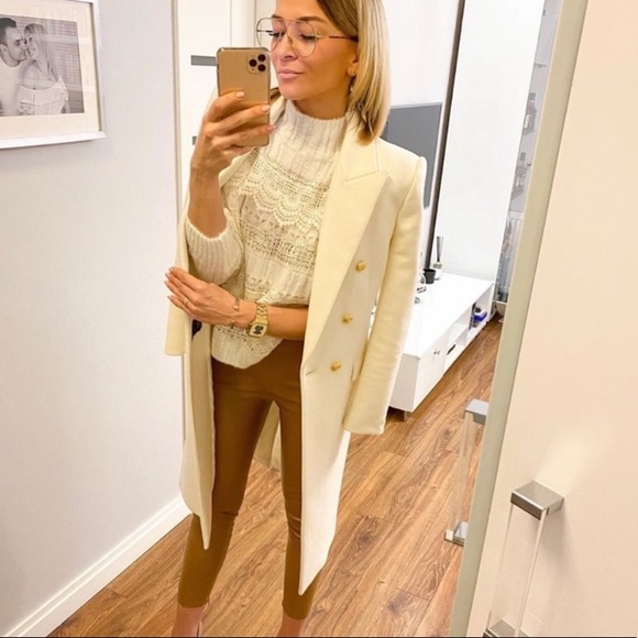 Zara Italian Wool Blend Jacket Bloggers Favorite🤩 - Picture 3 of 16